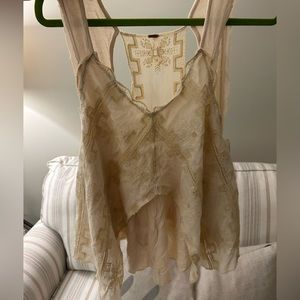Free People Lace Tank Top, Size M